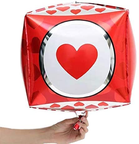 22 Inch Multicolor 4D Love Square Six-Sided Balloon - Image 4