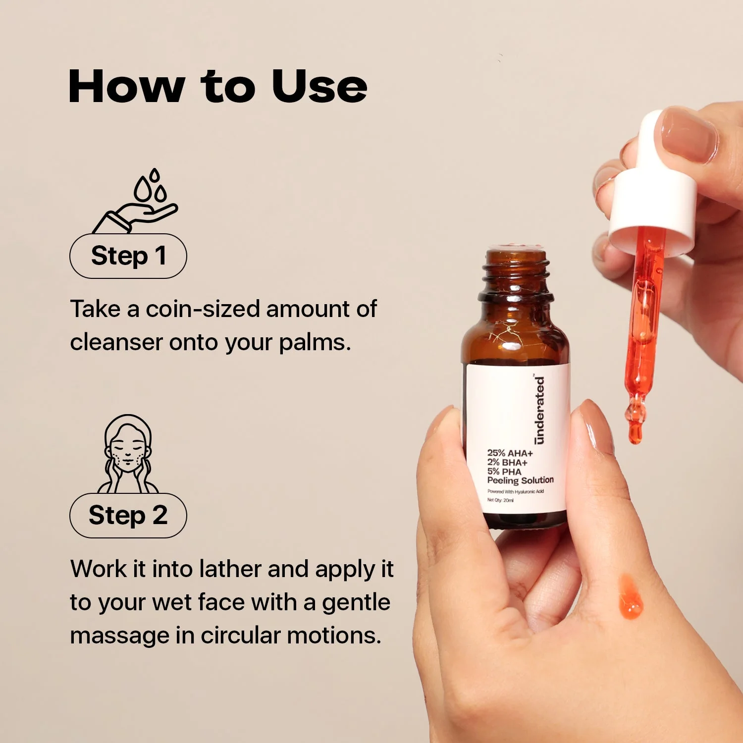 25% Aha + 2% Bha + 5% Pha Peeling Solution - 20g | For Deep Exfoliation and Glowing Skin - Image 5