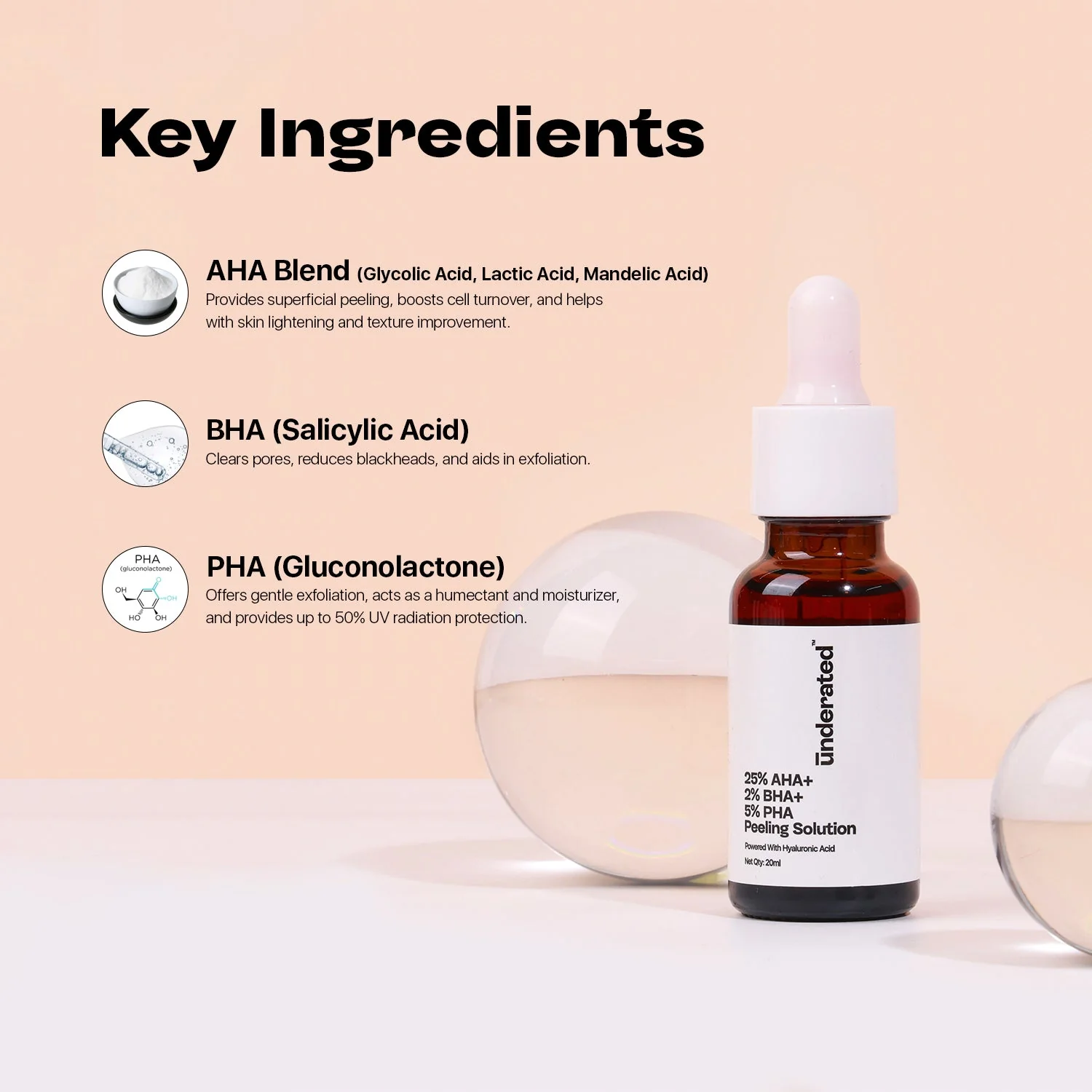 25% Aha + 2% Bha + 5% Pha Peeling Solution - 20g | For Deep Exfoliation and Glowing Skin - Image 7