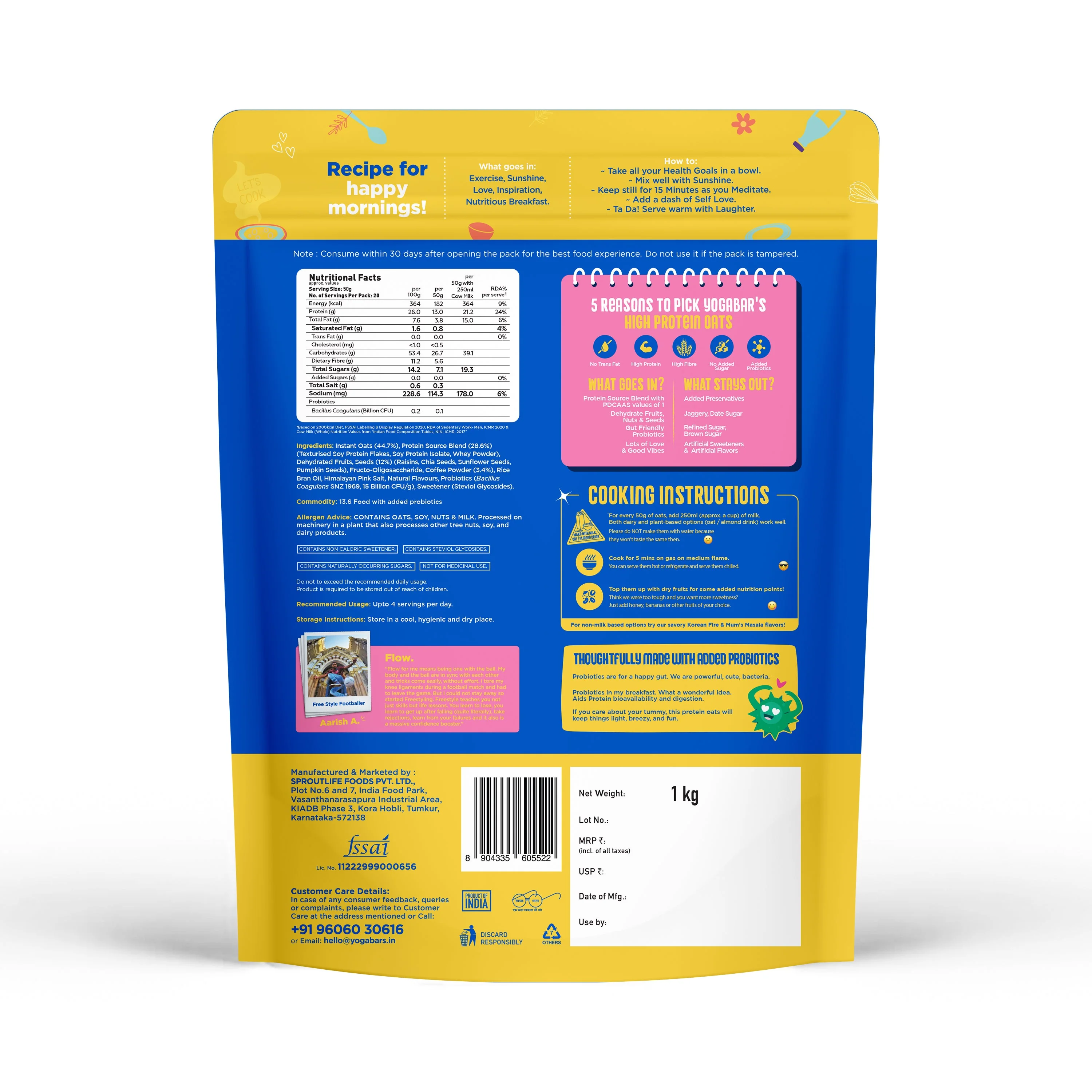 26g High Protein Oats Bestseller Combo 3kg - Image 7