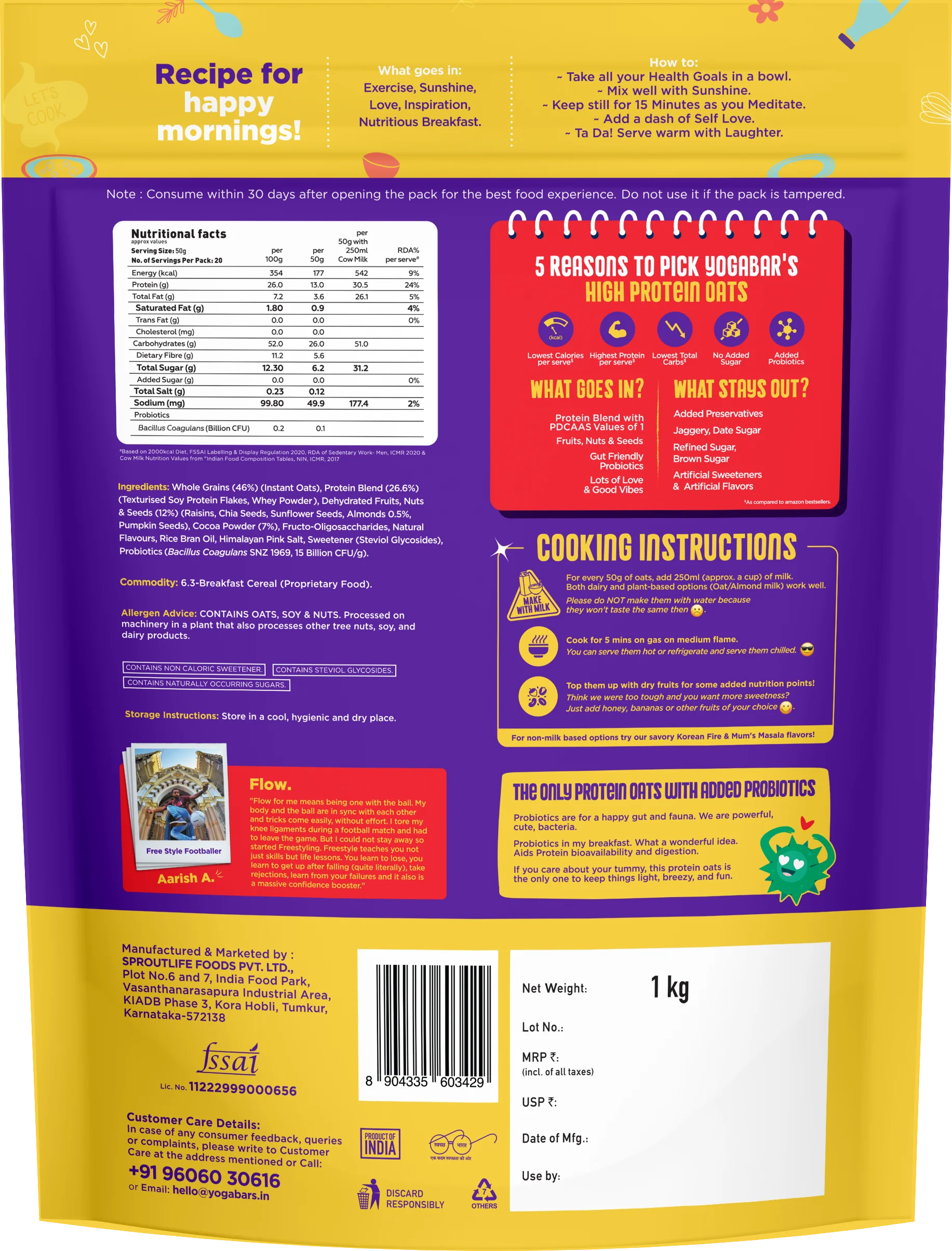 26g High Protein Oats Bestseller Combo 3kg - Image 5