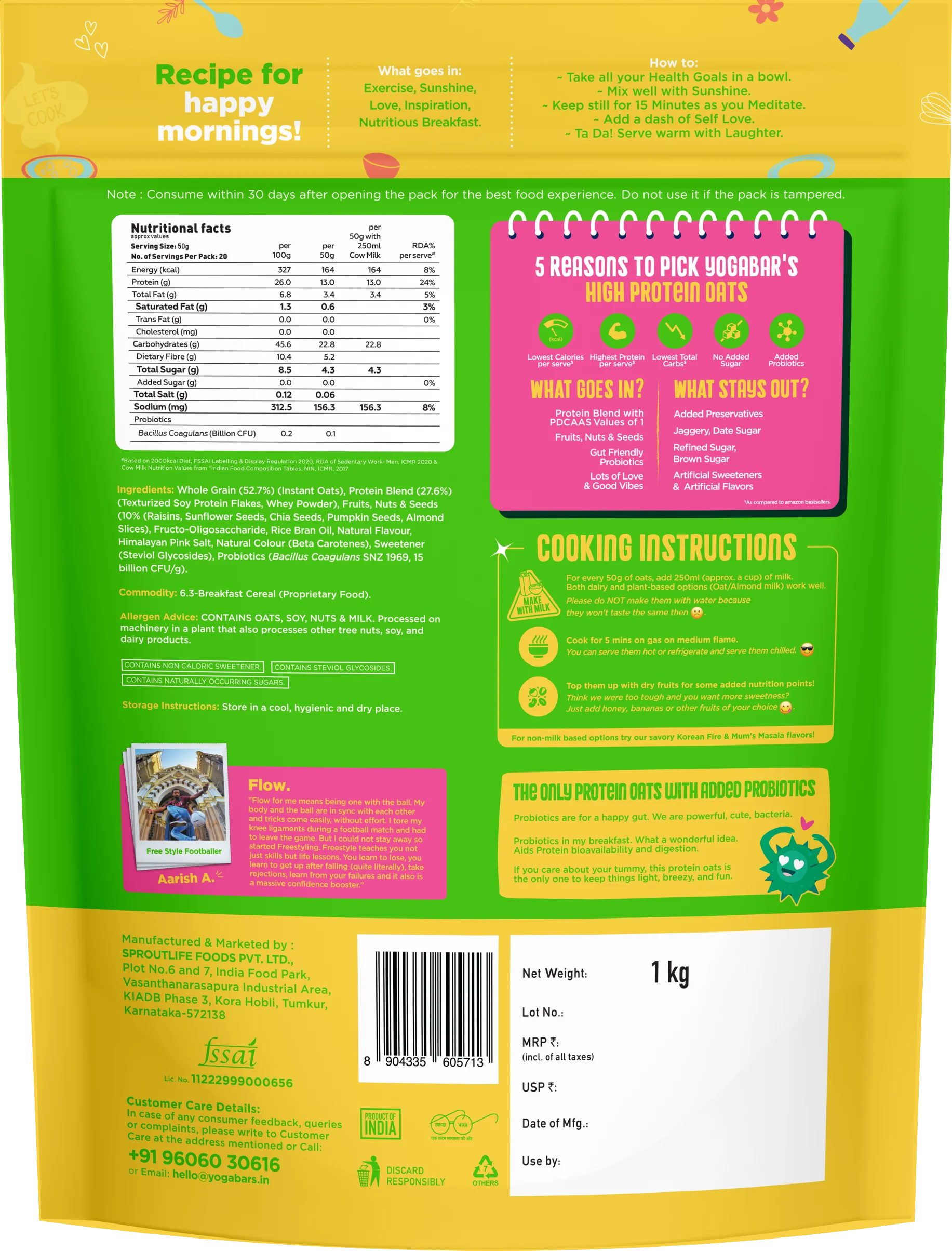 26g High Protein Oats Kesar Pista Kulfi - Image 7