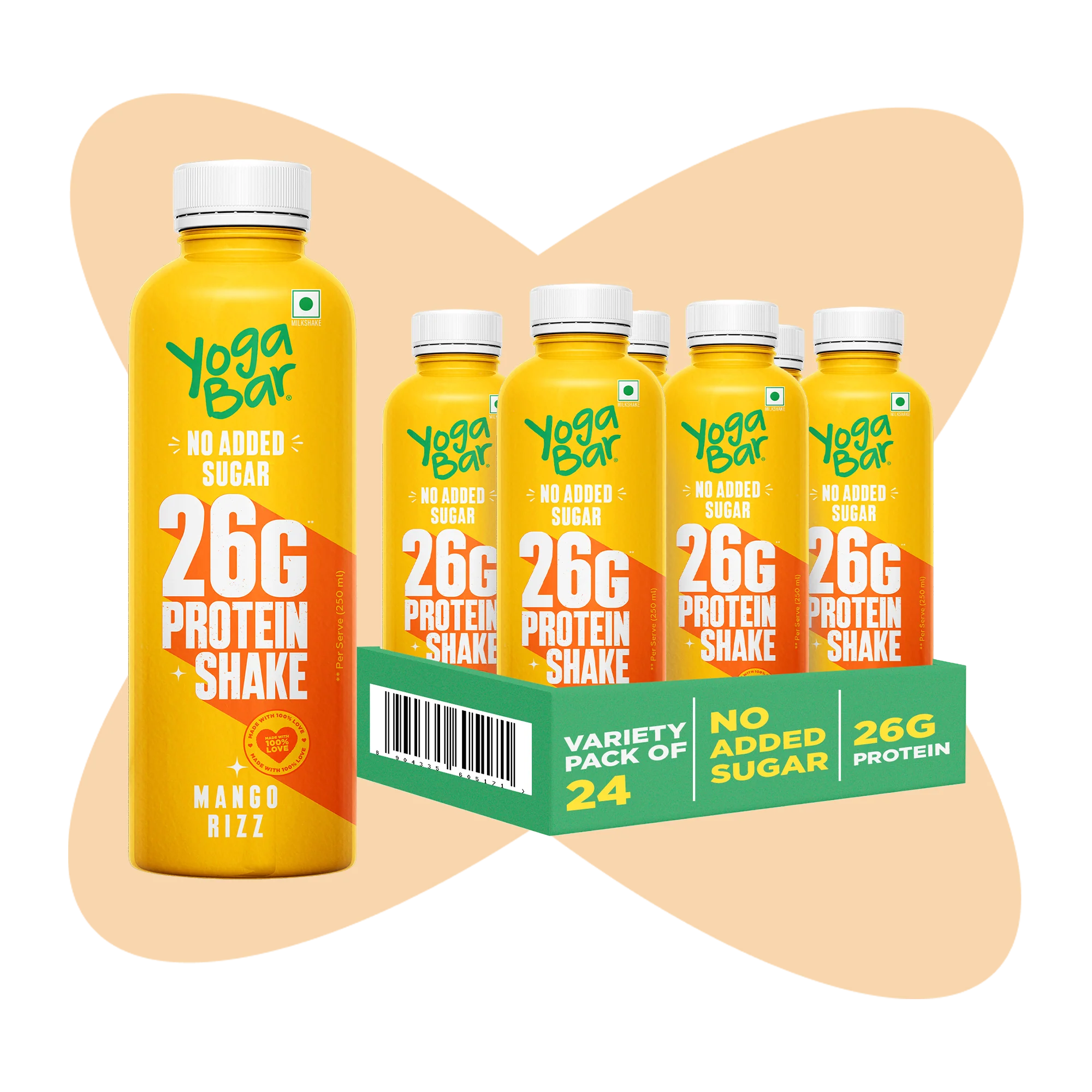 26g Protein Shake Mango Rizz - Pack of 24 - 250ml/bottle - Image 39
