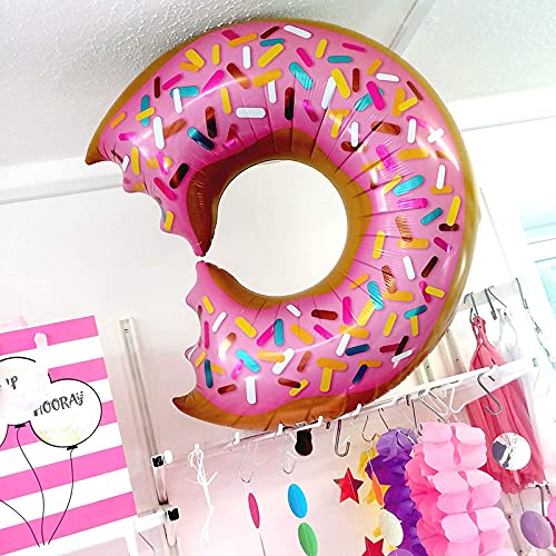 28 Inch Multicolor Birthday Donut Shape Foil Balloon - Image 2