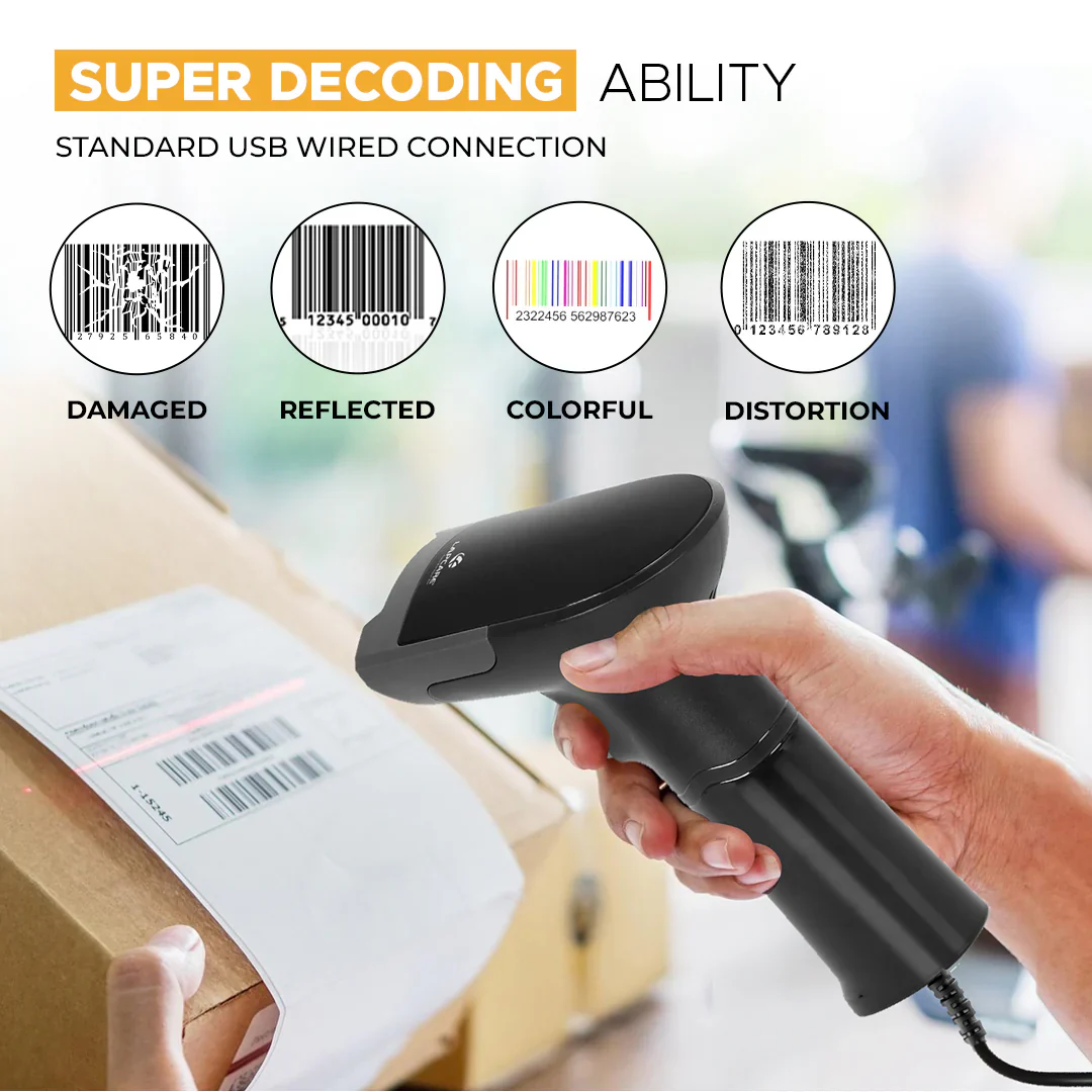 2D Wired Barcode Scanner - Image 6