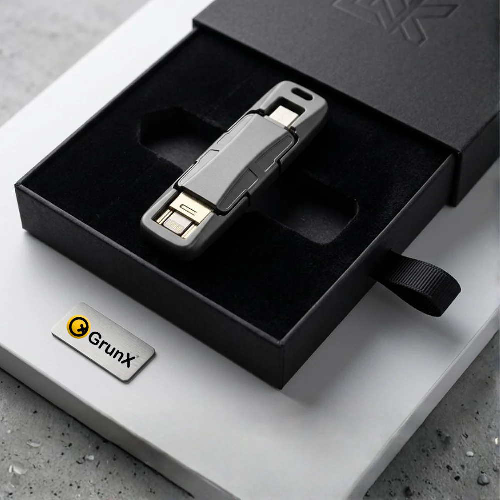 2TB Fast Data Transfer Flash Pen Drive 3 in 1 Ports - Fusion
