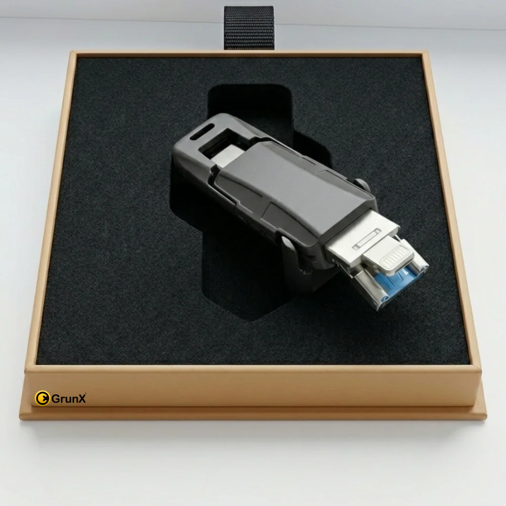 2TB Fast Data Transfer Flash Pen Drive 3 in 1 Ports - Fusion - Image 2