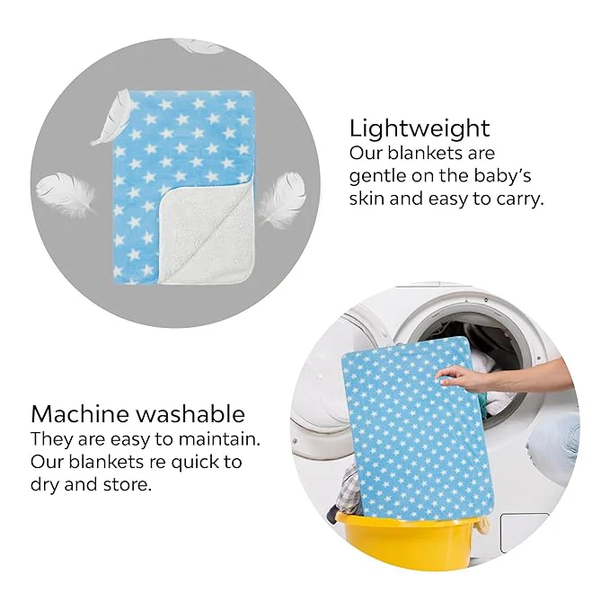 3-In-1 Flannel Swaddle Blanket | Set Of 2 - Image 8