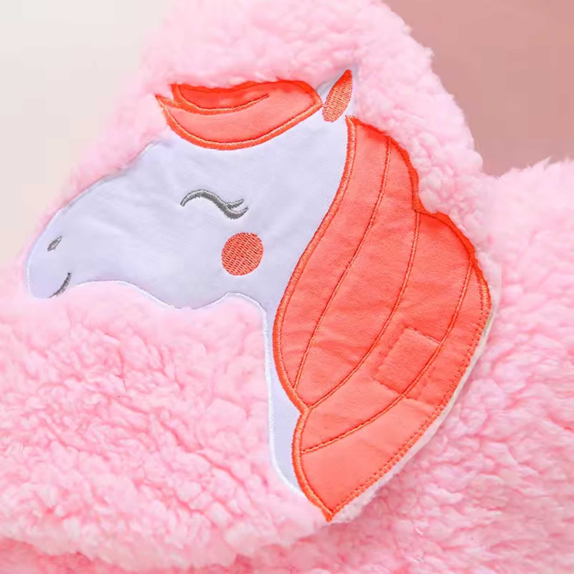 3-In-1 Fleece Unicorn Hooded Wrap With Velcro Lock | Set Of 2 - Image 7