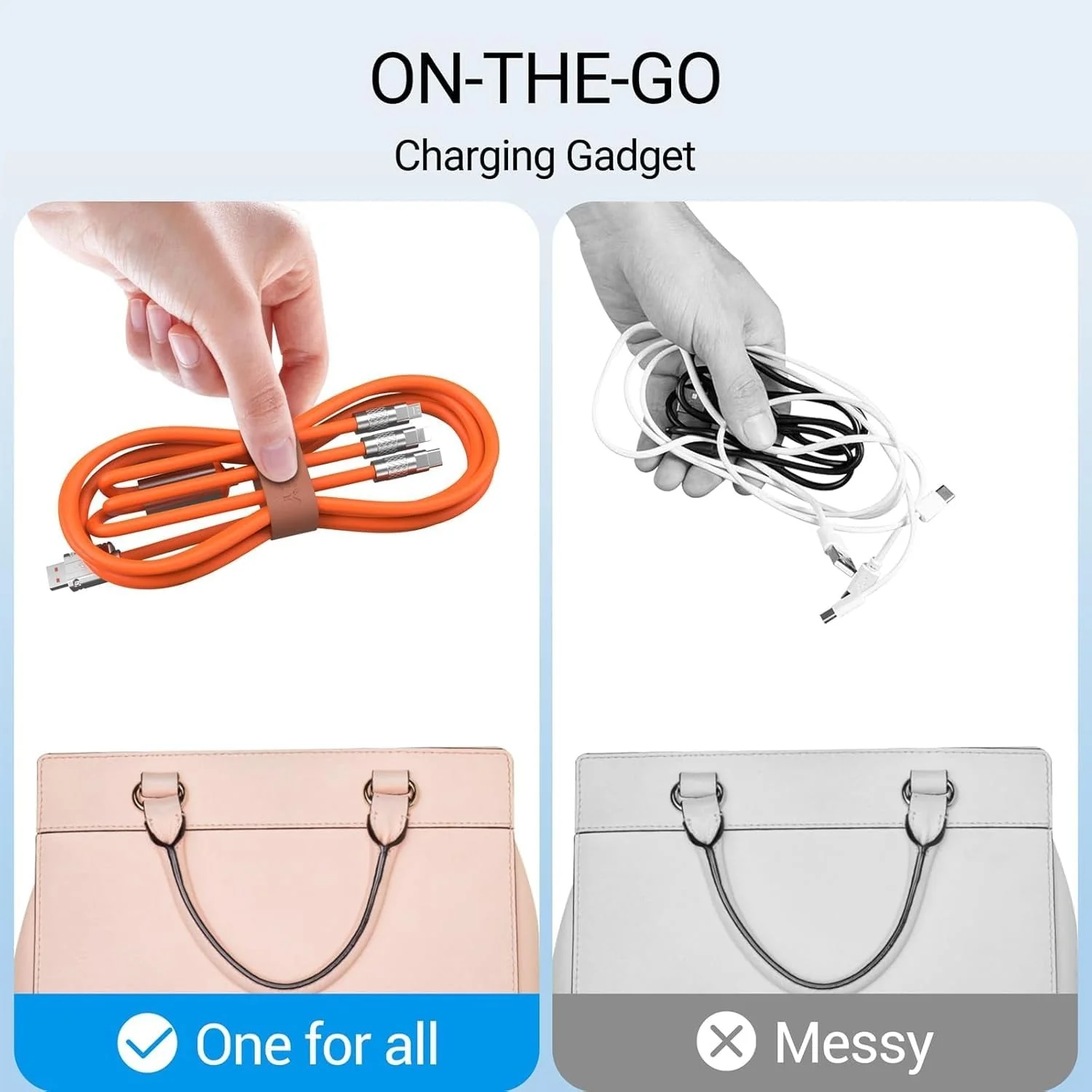 3 in 1 Multipin 120W Fast Charging Cable With Type-C Lightning Micro - Triglo - Image 6