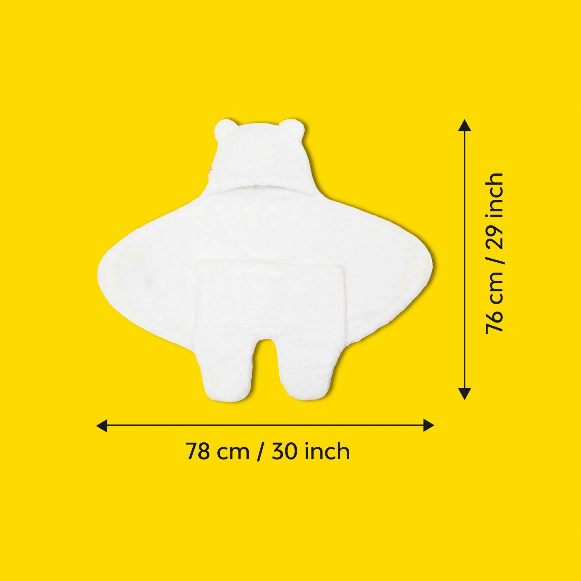 3-In-1 Plain Hooded Baby Blanket Wrapper With Velcro Lock - Image 17