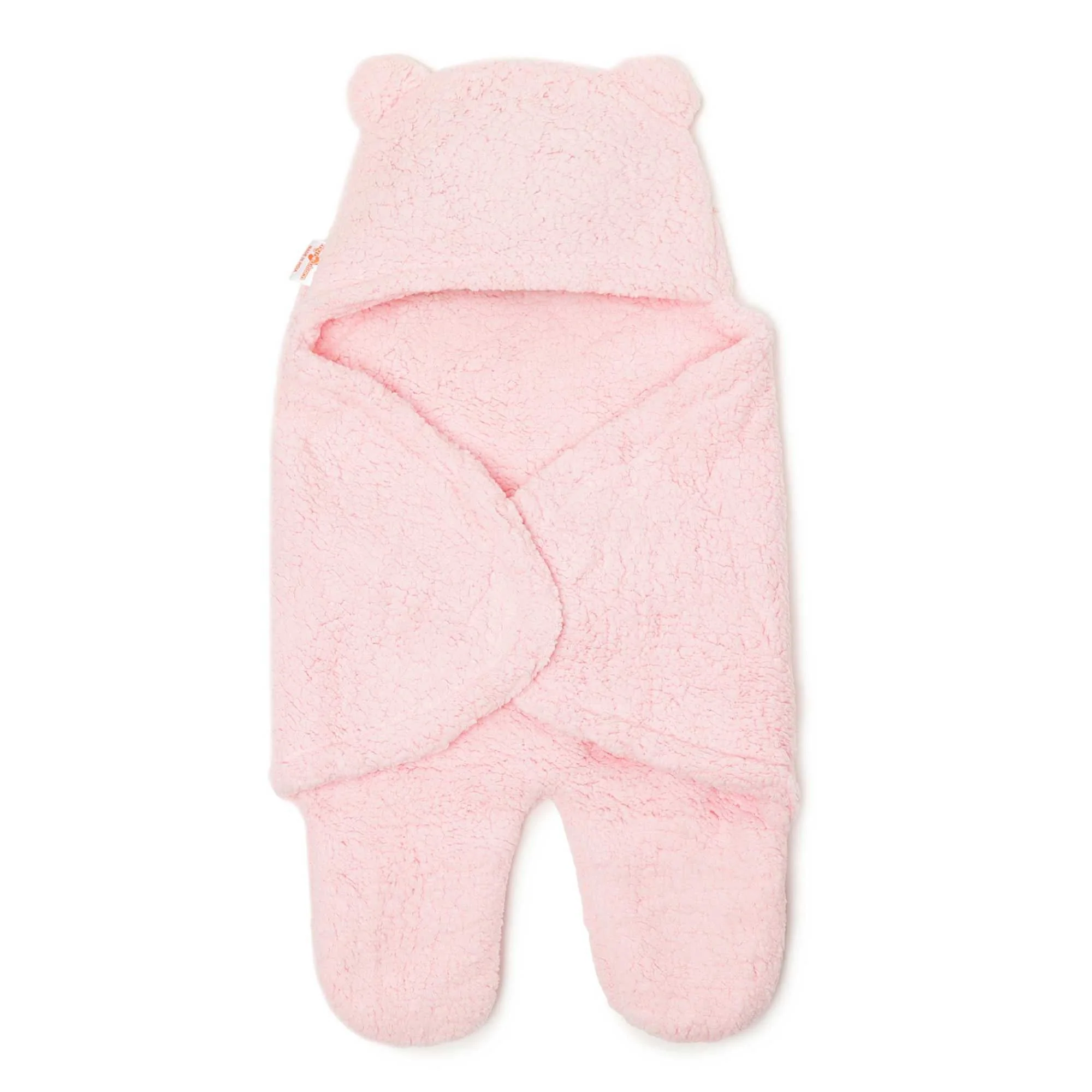 3-In-1 Plain Hooded Baby Blanket Wrapper With Velcro Lock - Image 3