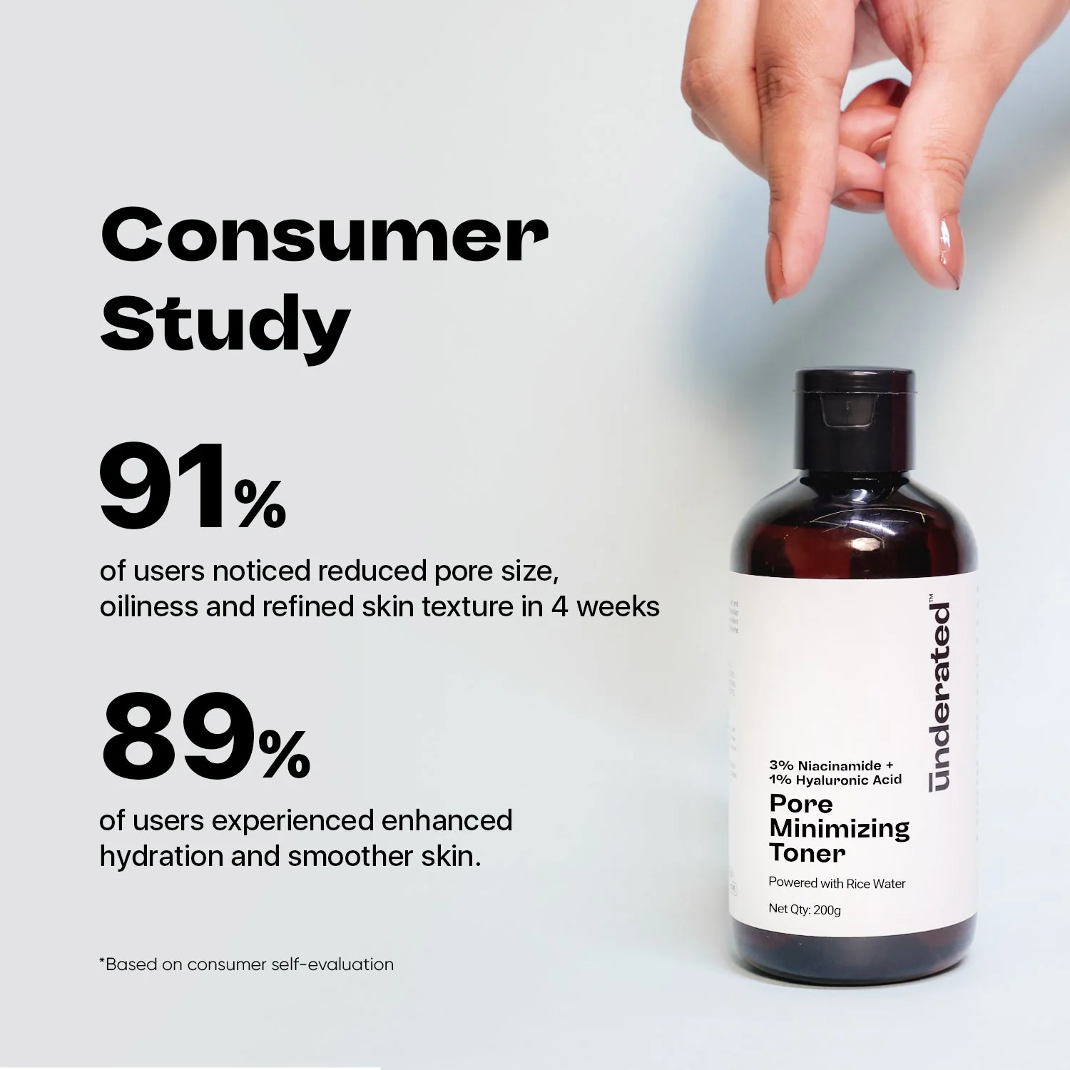 3% Niacinamide + 1% Hyaluronic Acid Pore Minimizing Toner - 200g | Hydrating and Pore Refining - Image 2