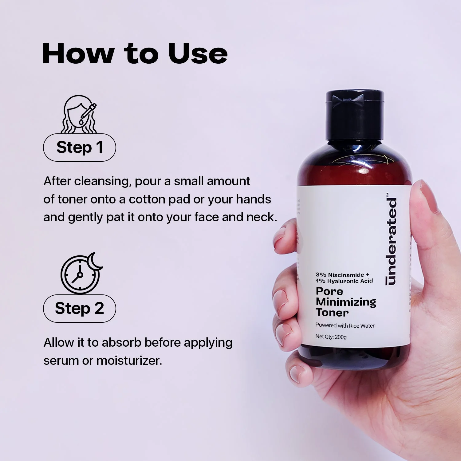 3% Niacinamide + 1% Hyaluronic Acid Pore Minimizing Toner - 200g | Hydrating and Pore Refining - Image 6