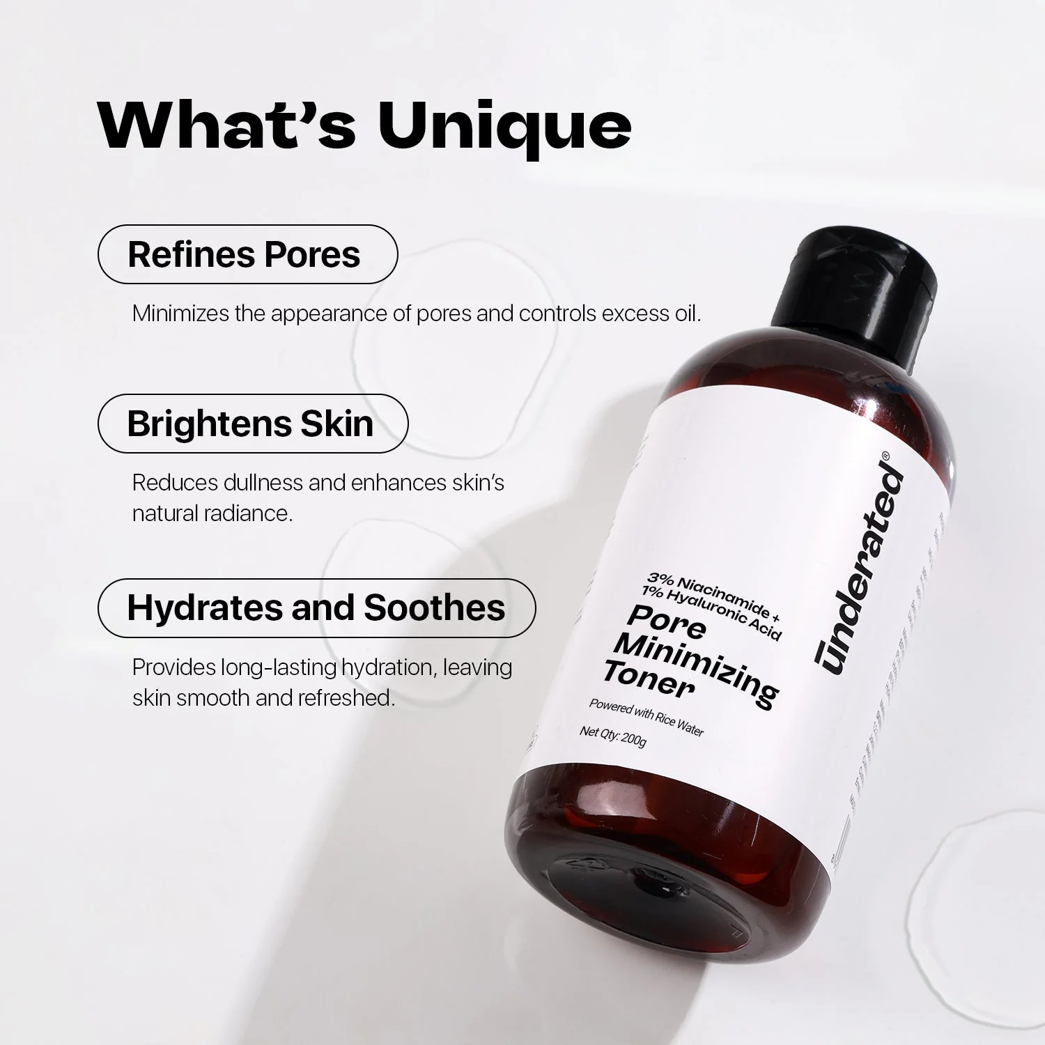3% Niacinamide + 1% Hyaluronic Acid Pore Minimizing Toner - 200g | Hydrating and Pore Refining - Image 9