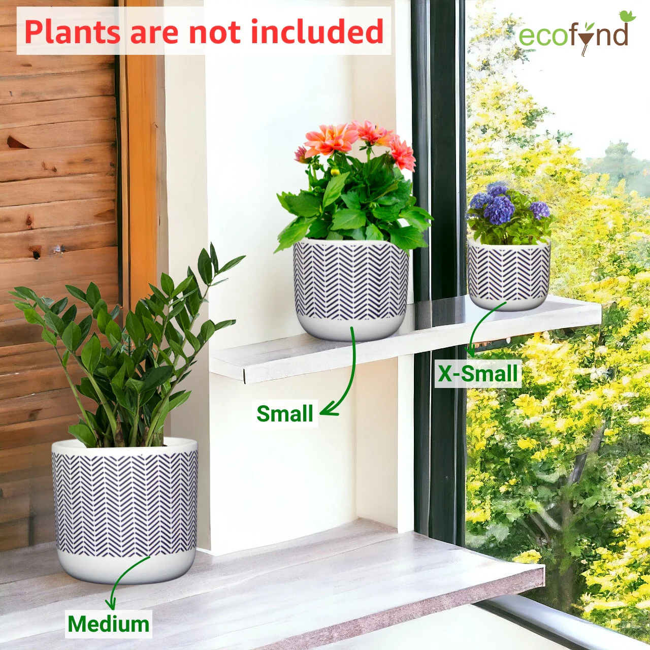 3 Pack Terracotta Pots for Plants - Image 6