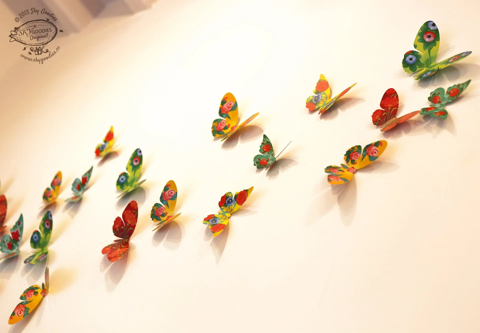 3 packs of 24 Decorative Paper Butterflies = 72 Butterflies - Image 10