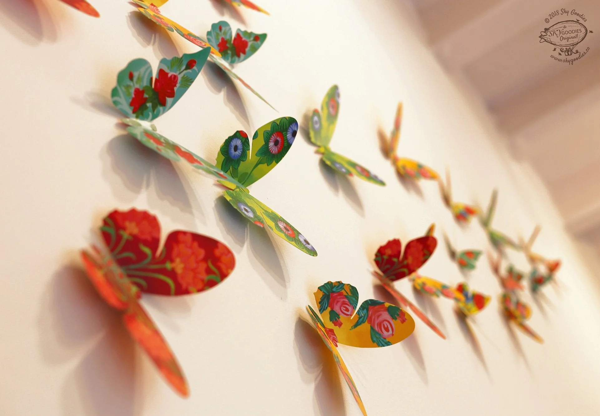 3 packs of 24 Decorative Paper Butterflies = 72 Butterflies - Image 14