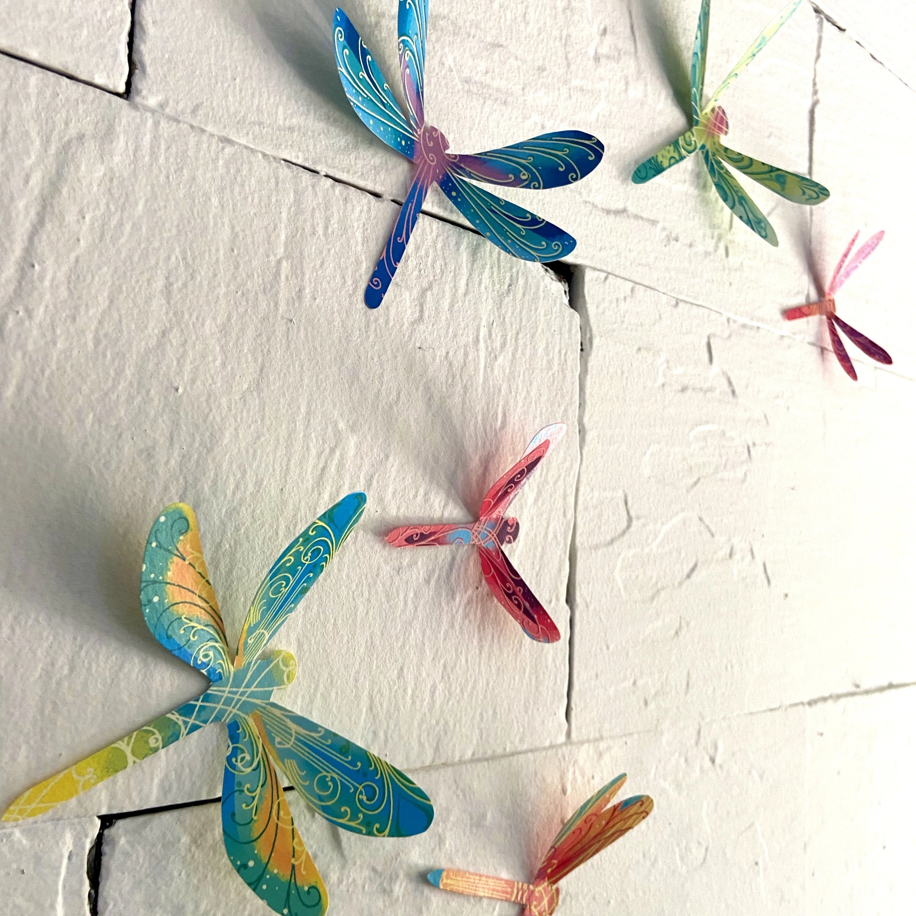 3 packs of 24 Decorative Paper Dragonflies = 72 Dragonflies - Image 13
