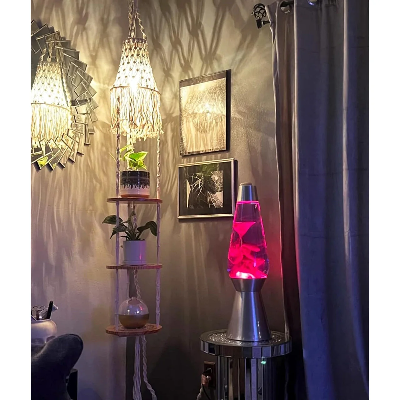 3 Tier Plant Hanger with Cotton Chandelier - Image 7