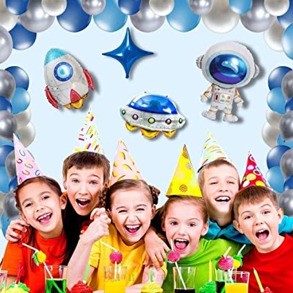 30 Inch Large Size Space Theme Ufo Foil Balloon - Image 2