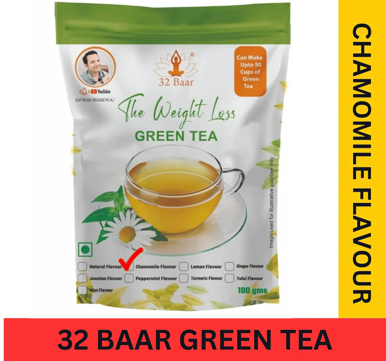 32 Baar Chamomile Green Tea leaves - Image 5