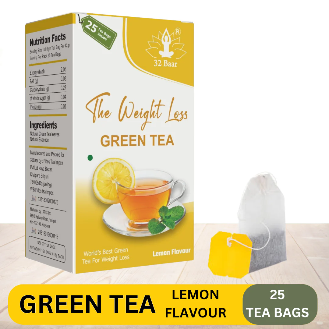 32 Baar Lemon Flavour Tea Bags (25 Tea Bags)