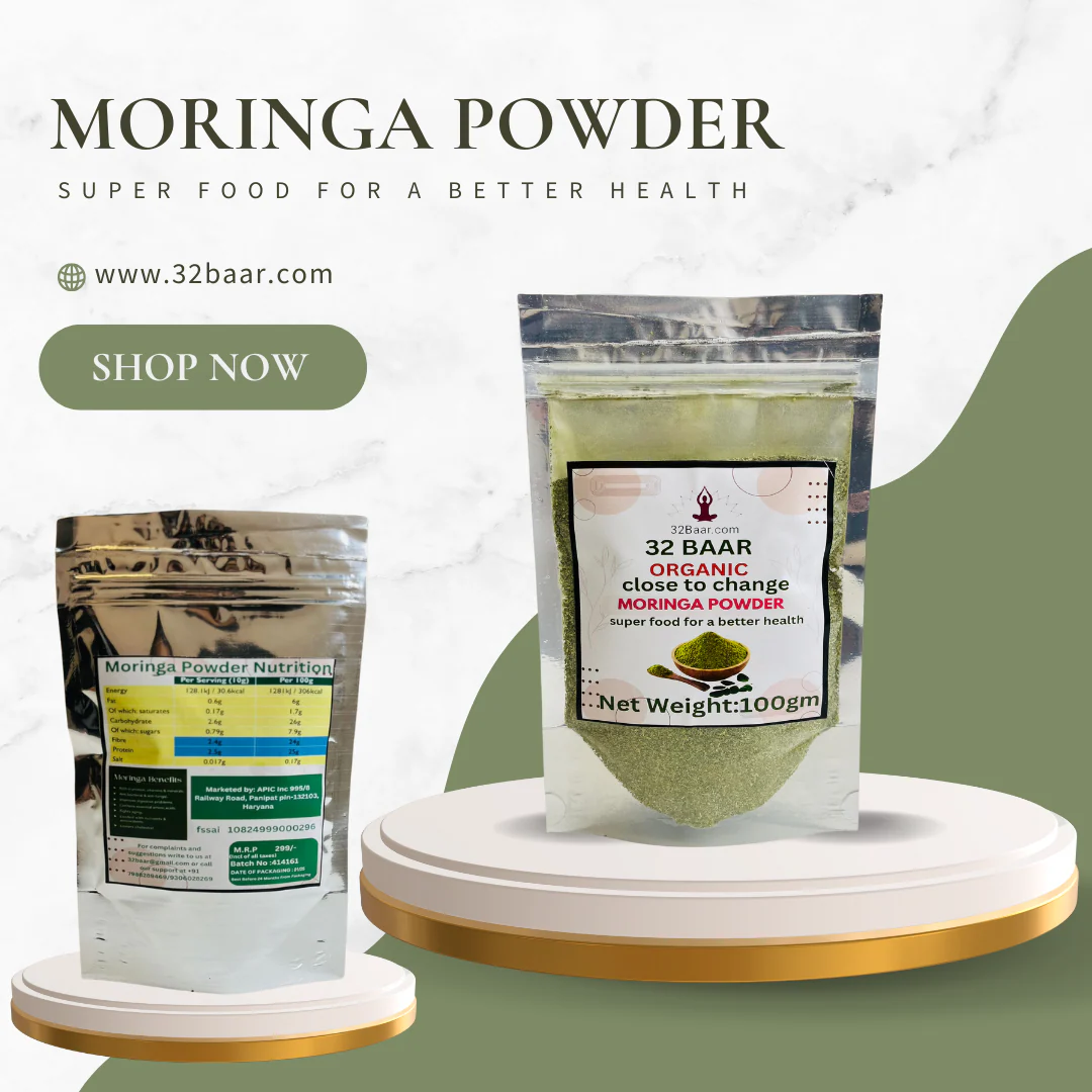 32 BAAR MORINGA POWDER ( 100 Grm)