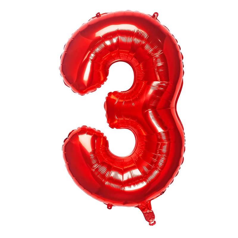 32 Inch Solid 23 Number Blue Foil Balloon - Image 3