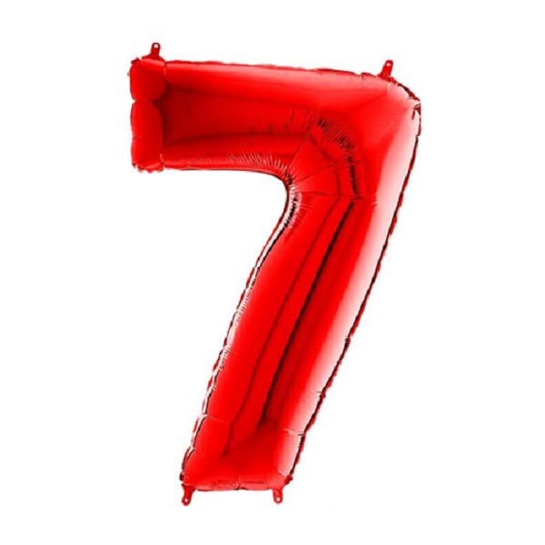 32 Inch Solid 7 Number Blue Foil Balloon