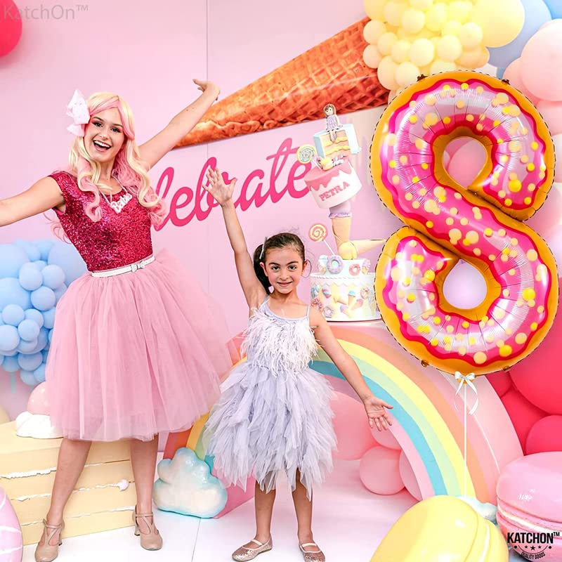 34'' Inch Donut Shape Number 8 Foil Balloon - Image 4