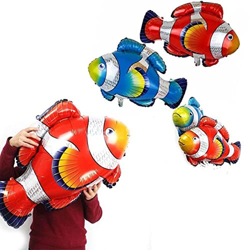 36 Inch X 20 Inch Red Big Clown Fish Foil Aluminium Balloon - Image 4