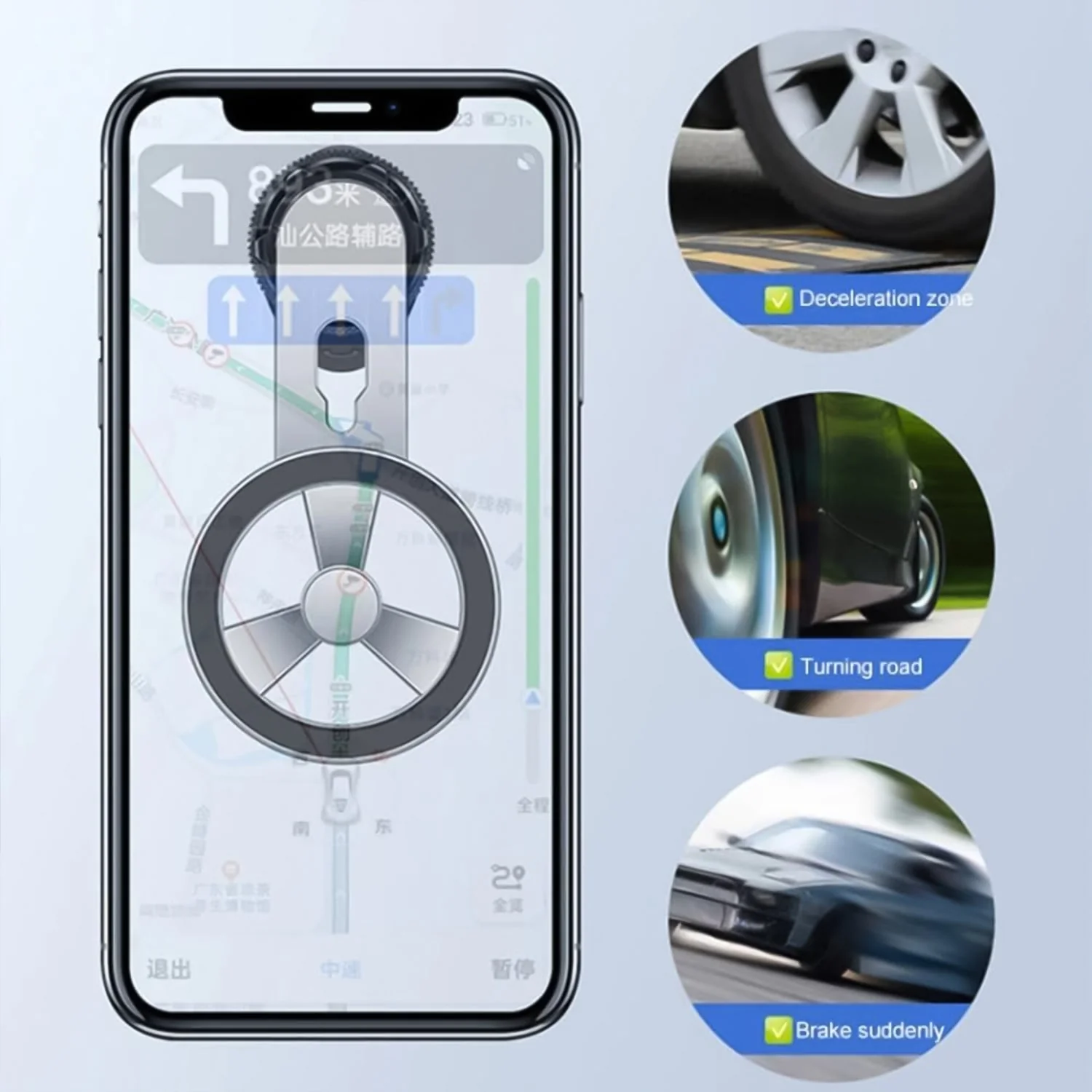° Rotatable & Foldable Air Vent Magnetic Phone Holder (1 Pc) - Image 3