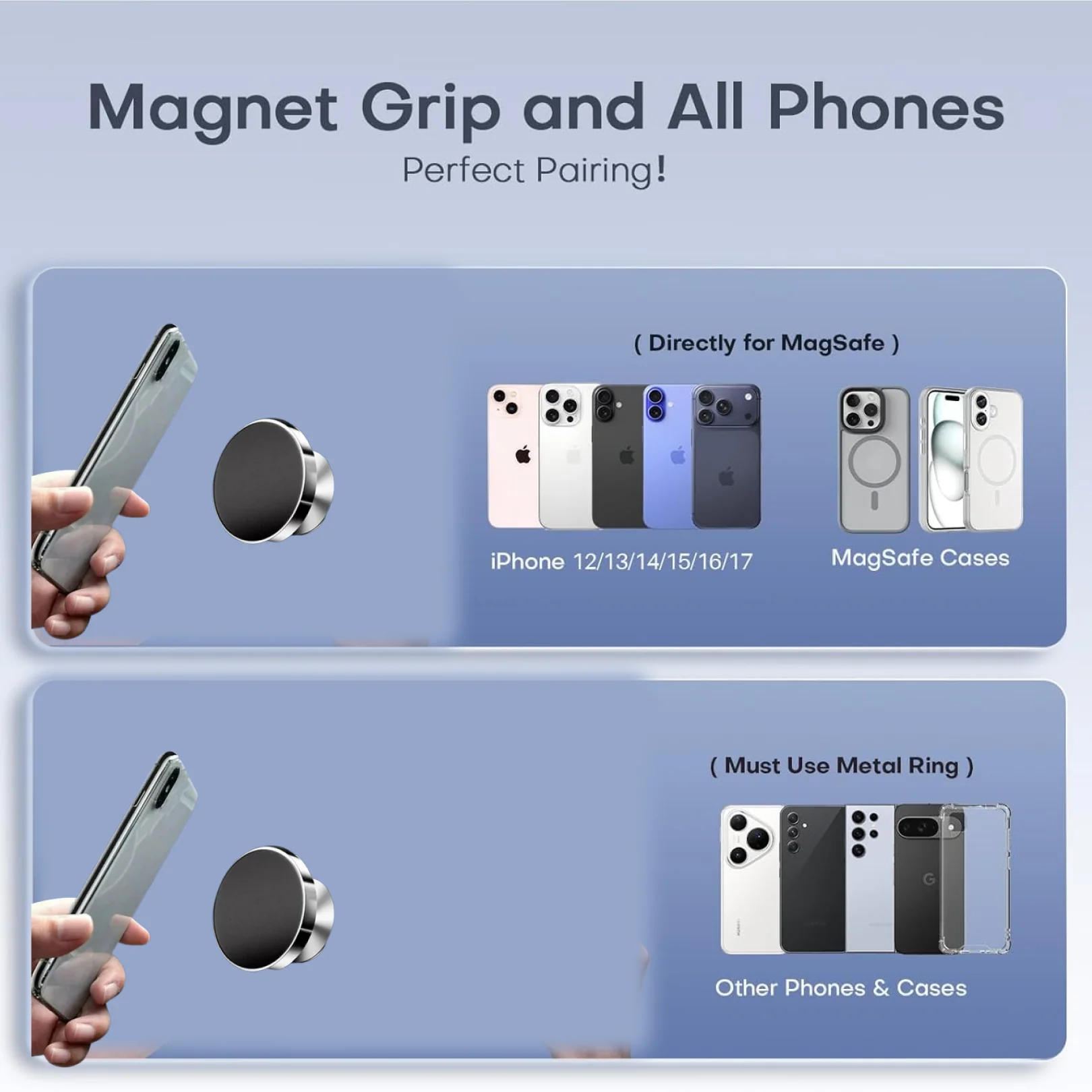 360° Rotating Magnetic Phone Holder Stand (1 Pc) - Image 4