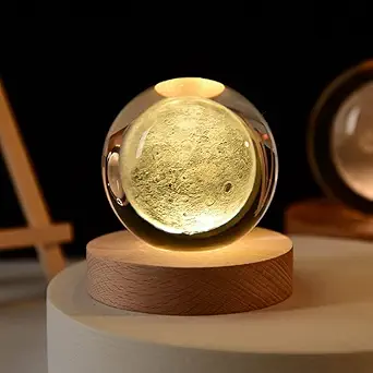 3D Crystal Moon Lamp Ball - Image 2