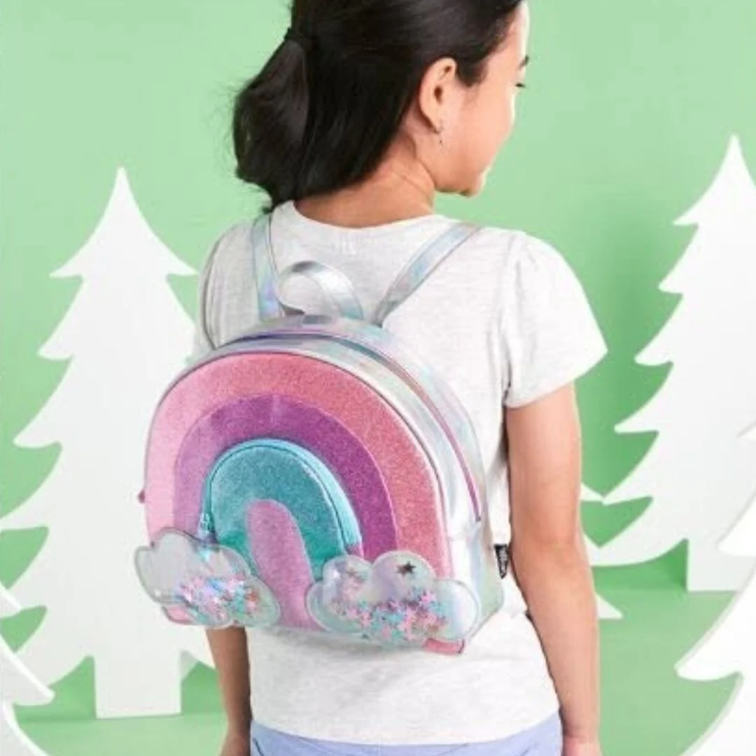 3D Design Backpack with Front Pocket for Kids (Rainbow) - Image 4