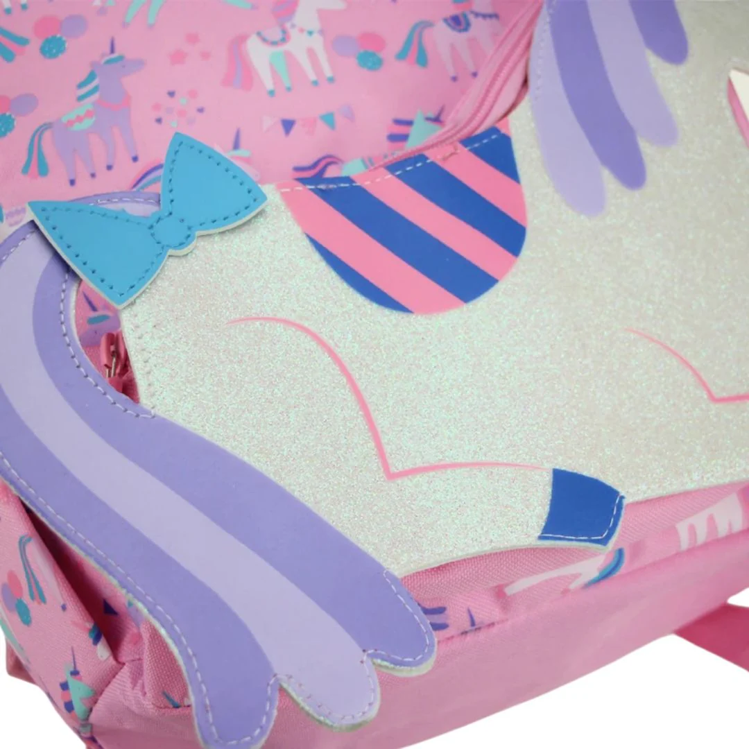 3D Design Backpack with Front Pocket for Kids (Unicorn) - Image 4