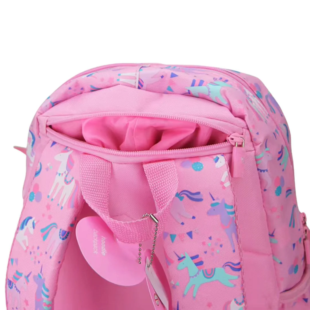 3D Design Backpack with Front Pocket for Kids (Unicorn) - Image 5