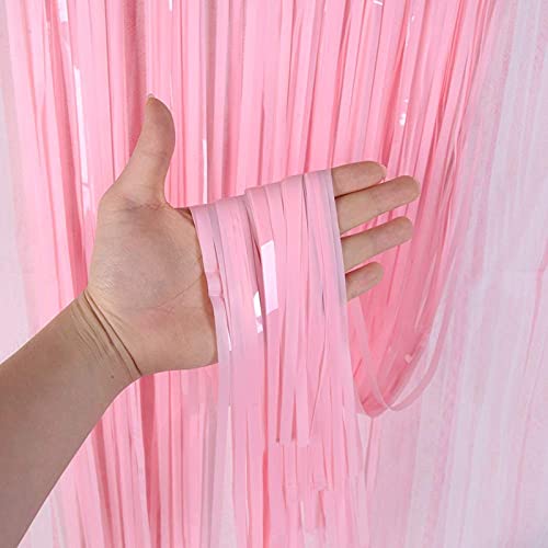 3ft x 6ft Metalic Fringe Foil Curtain With Gold And Baby Pink (Pack of 2) - Image 5