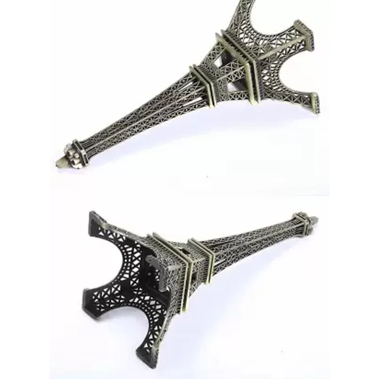 4733 Antique Finish 3D Metal Paris Eiffel Tower Metal Craft Famous Landmark Building Metal Statue, Cabinet, Office, Gifts Decorative Showpiece. - Image 8