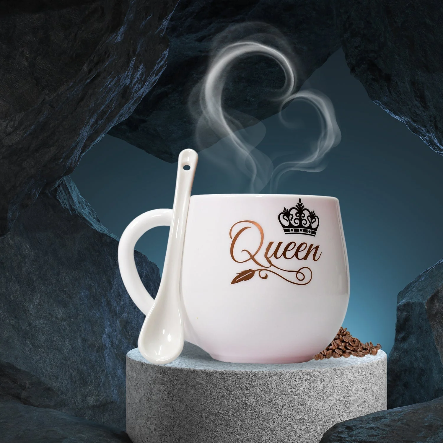 4975 Multi design coffee Mug With Spoon and box packing. Ceramic Mugs to Gift your Best Friend Tea Mugs Coffee Mugs Microwave Safe. - Image 7