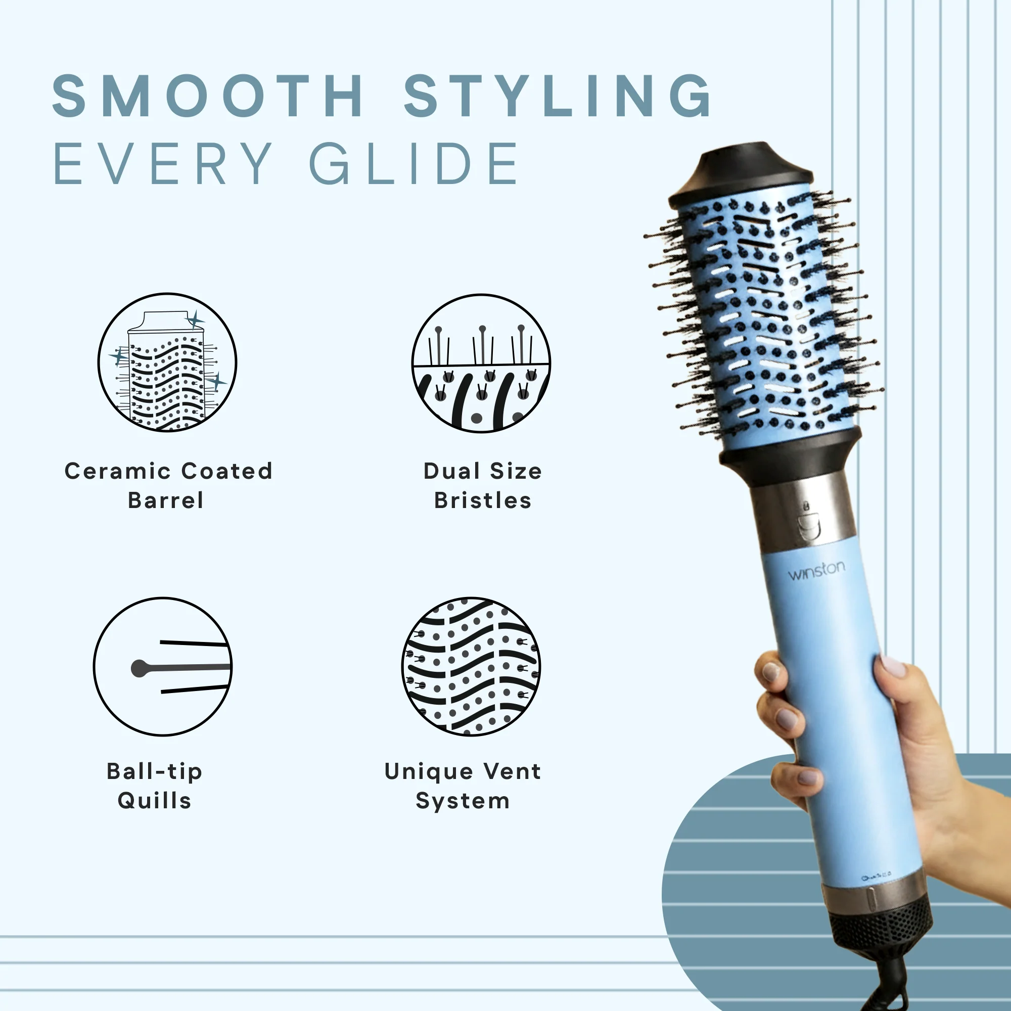 5 in 1 Hair Blow Brush - Image 14