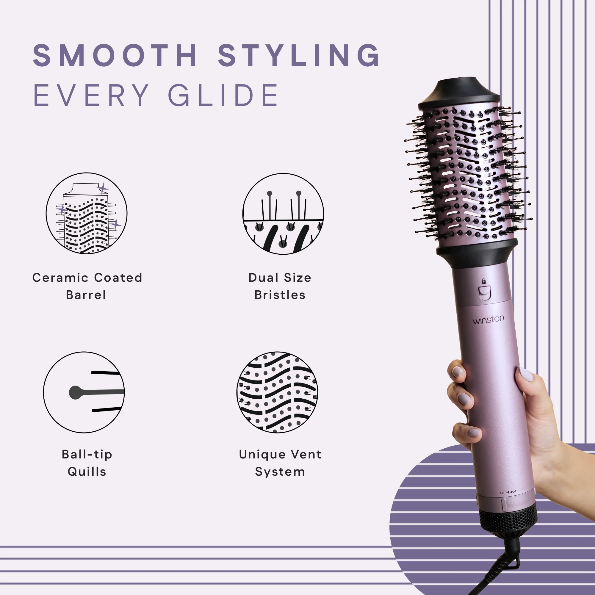 5 in 1 Hair Blow Brush - Image 4
