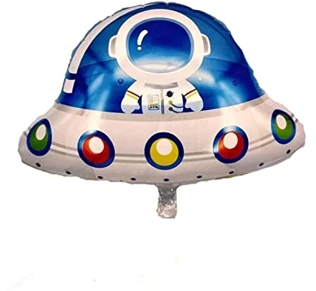 5 In 1 Universe Spacecraft Astronaut Themed Foil Balloon Set (Multicolor) - Image 7