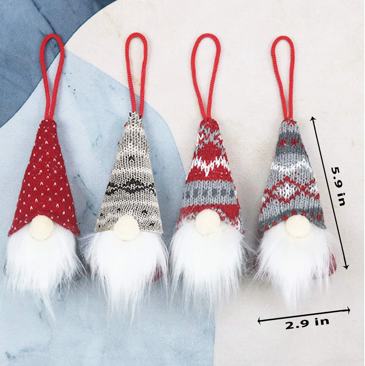 5 Pack Christmas Plush Ornaments Set - Xmas Hanging Decorations - Image 7