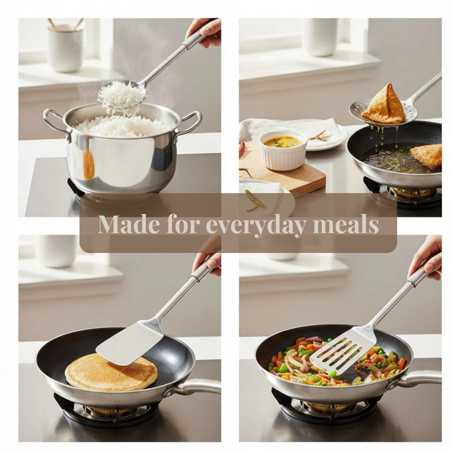 5-Piece Stainless Steel Cooking Tool Set - Image 6