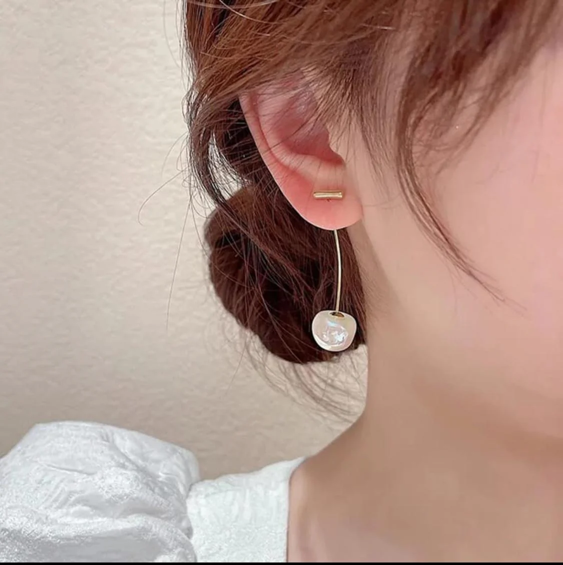 50 Shades of Grey White Drop Earring - Image 15