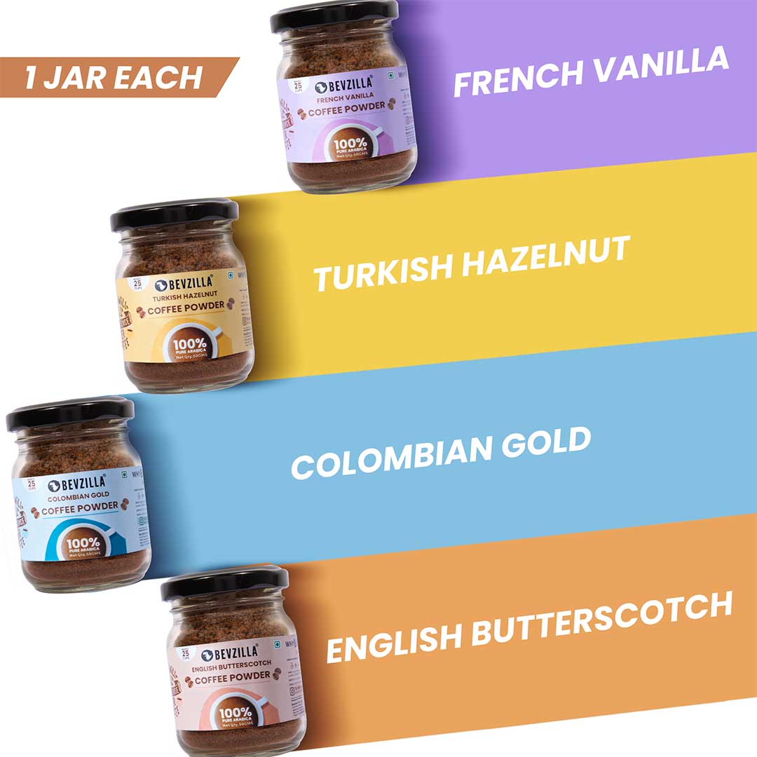 50GM x 4 Flavoured Coffee Jars - Image 2