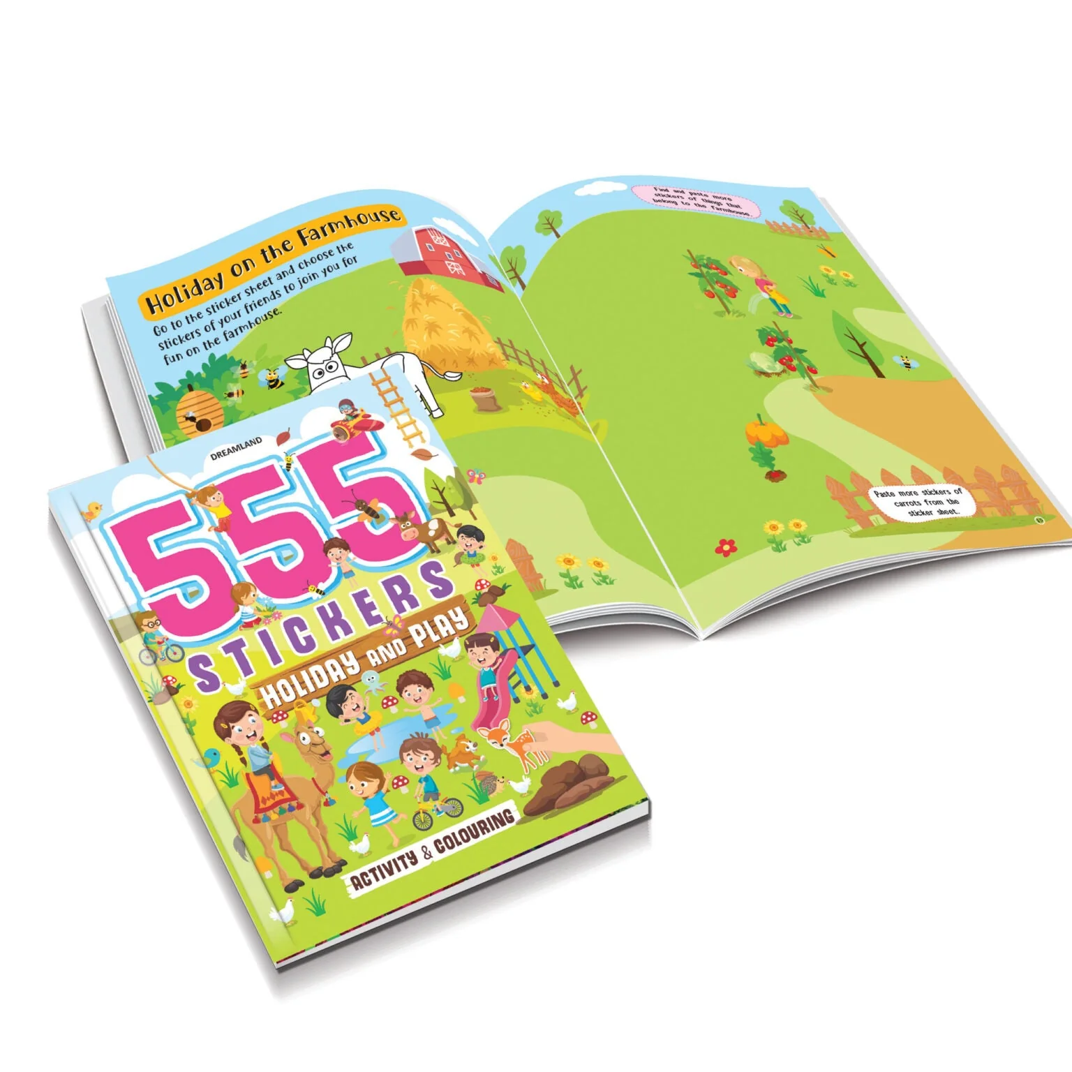 555 Stickers, Holiday and Play Activity and Colouring Book - Image 4