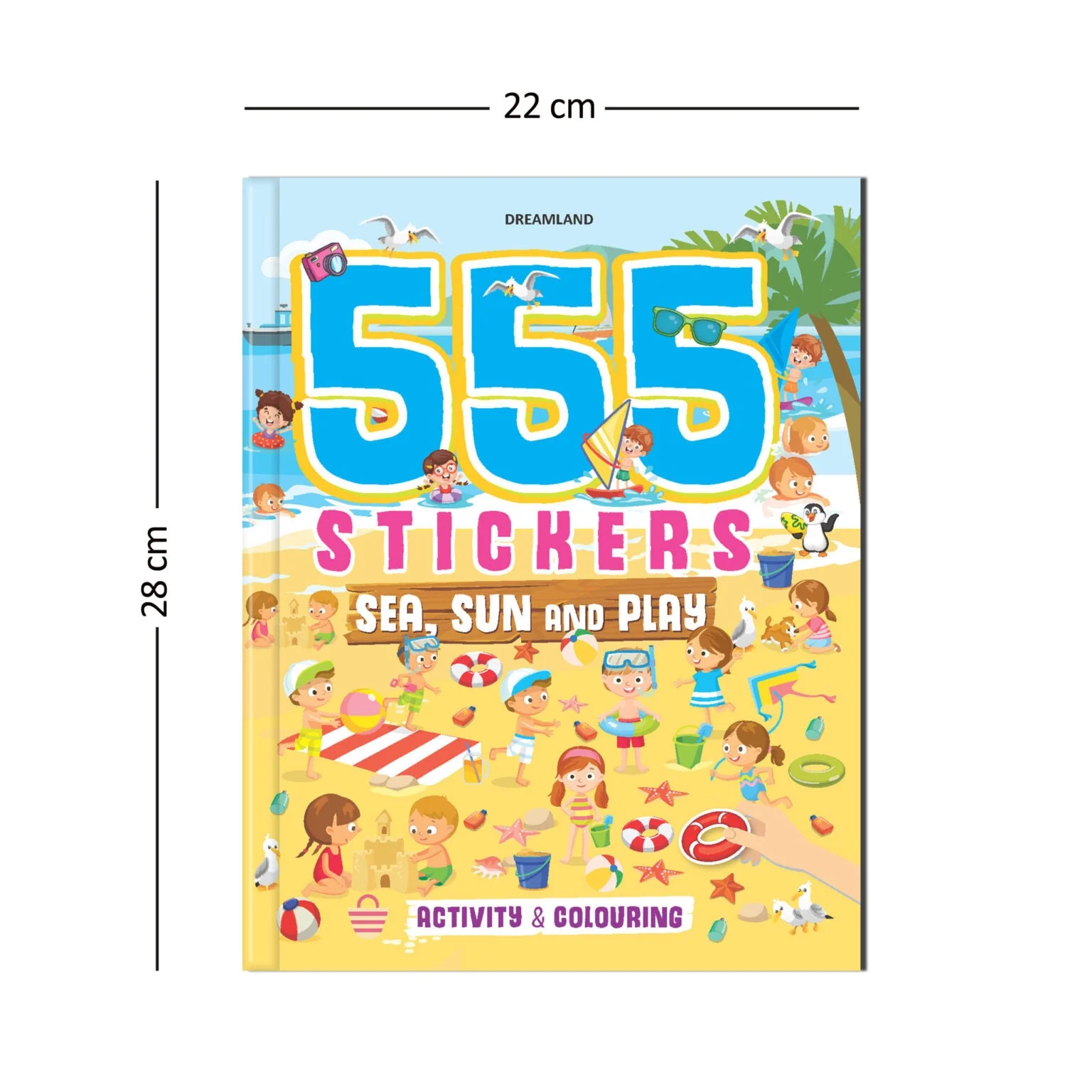 555 Stickers, Sea, Sun and Play Activity & Colouring Book - Image 3